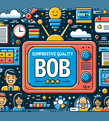 Colorful cartoon of vintage TV show titled BOB